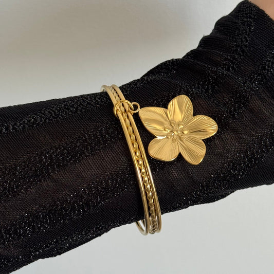 Bracelet Jonc Breloque Sabine Fleur