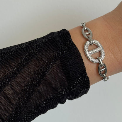 Bracelet Séléna argenté