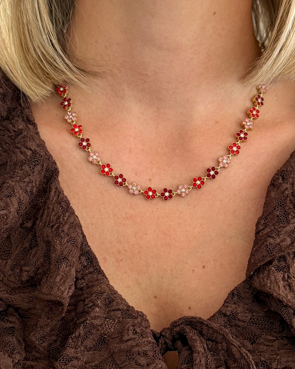 Collier Bloom Rubis