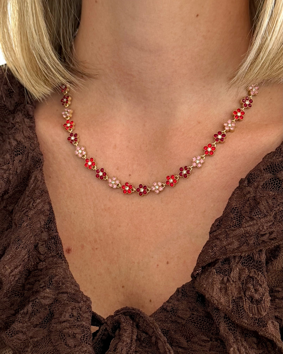 Collier Bloom Rubis