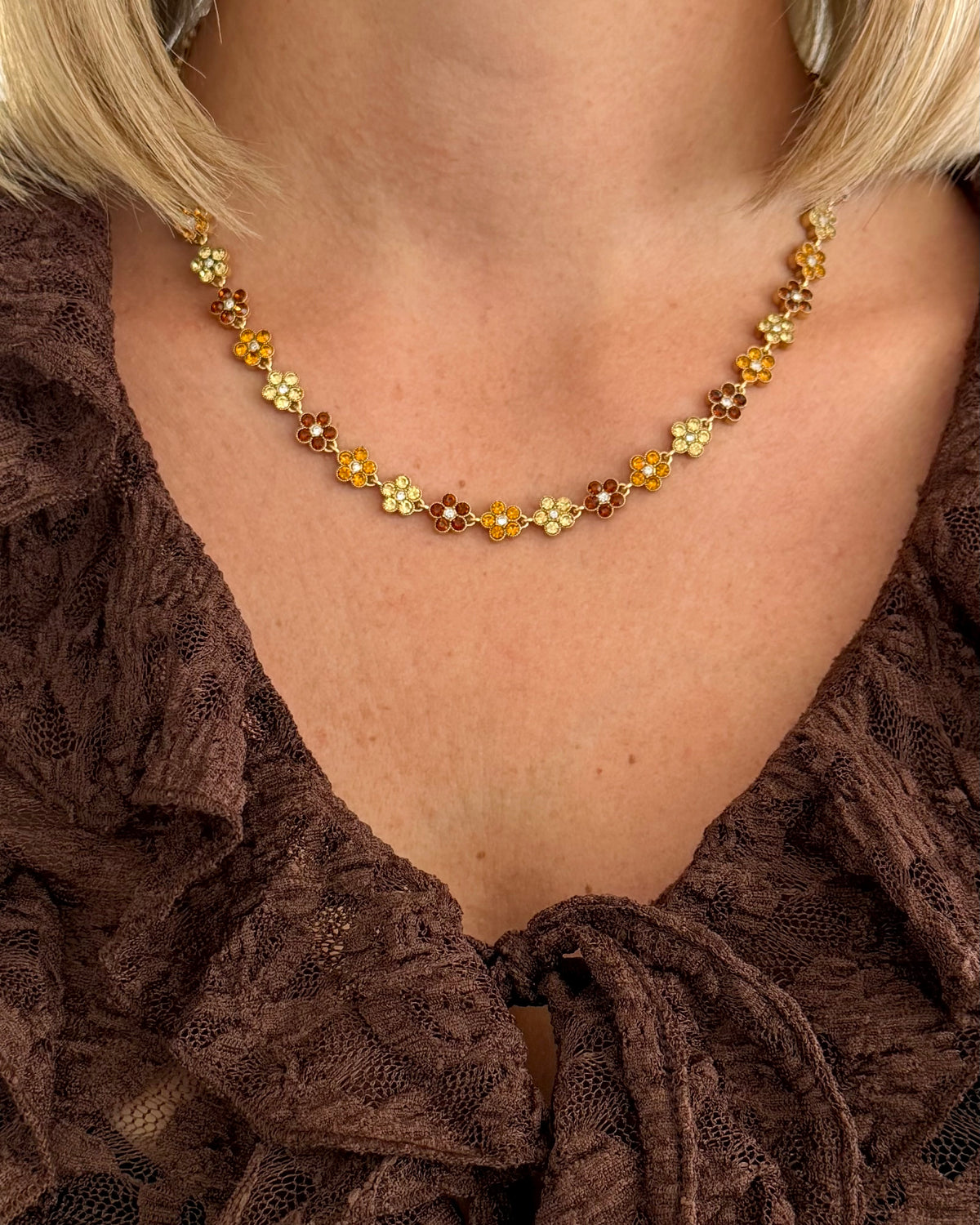 Collier Bloom Caramel
