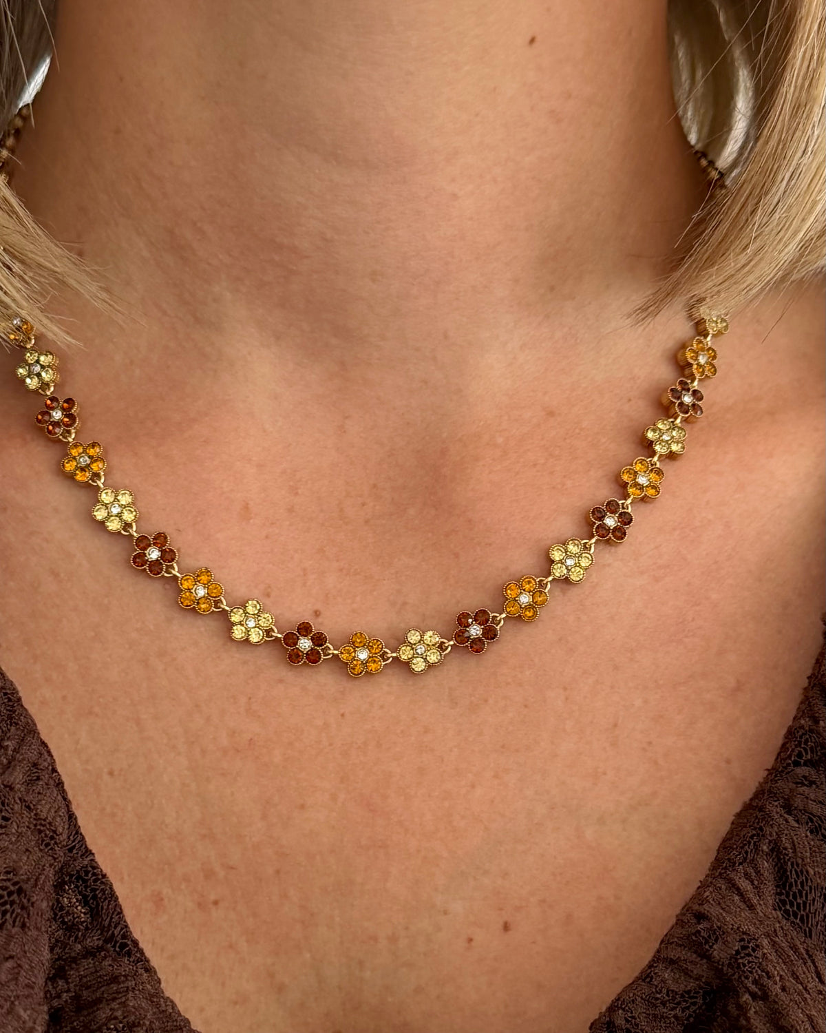 Collier Bloom Caramel