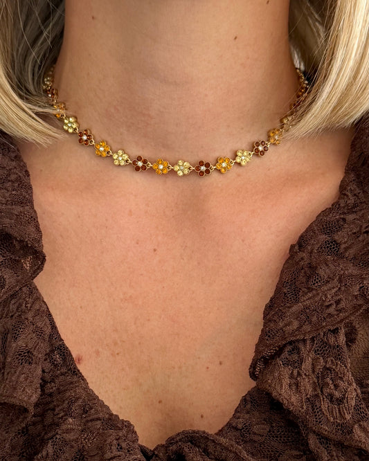 Collier Bloom Caramel