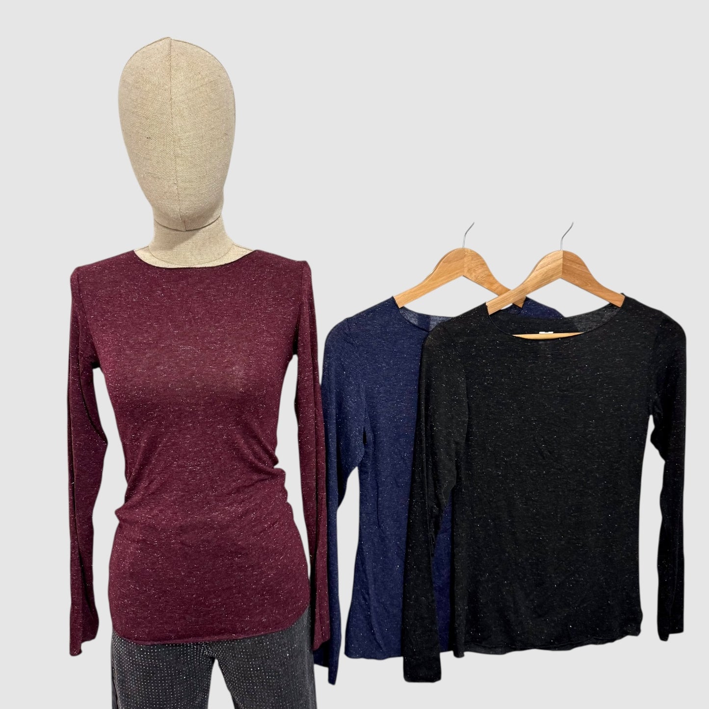 Top manches longues scintillant