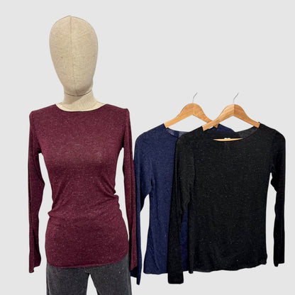 Top manches longues scintillant