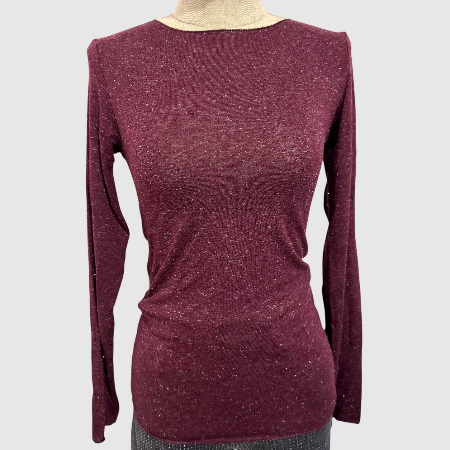 Top manches longues scintillant