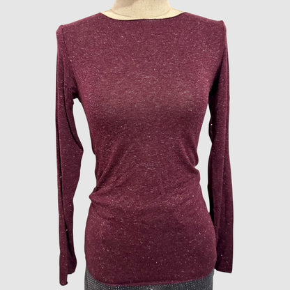 Top manches longues scintillant