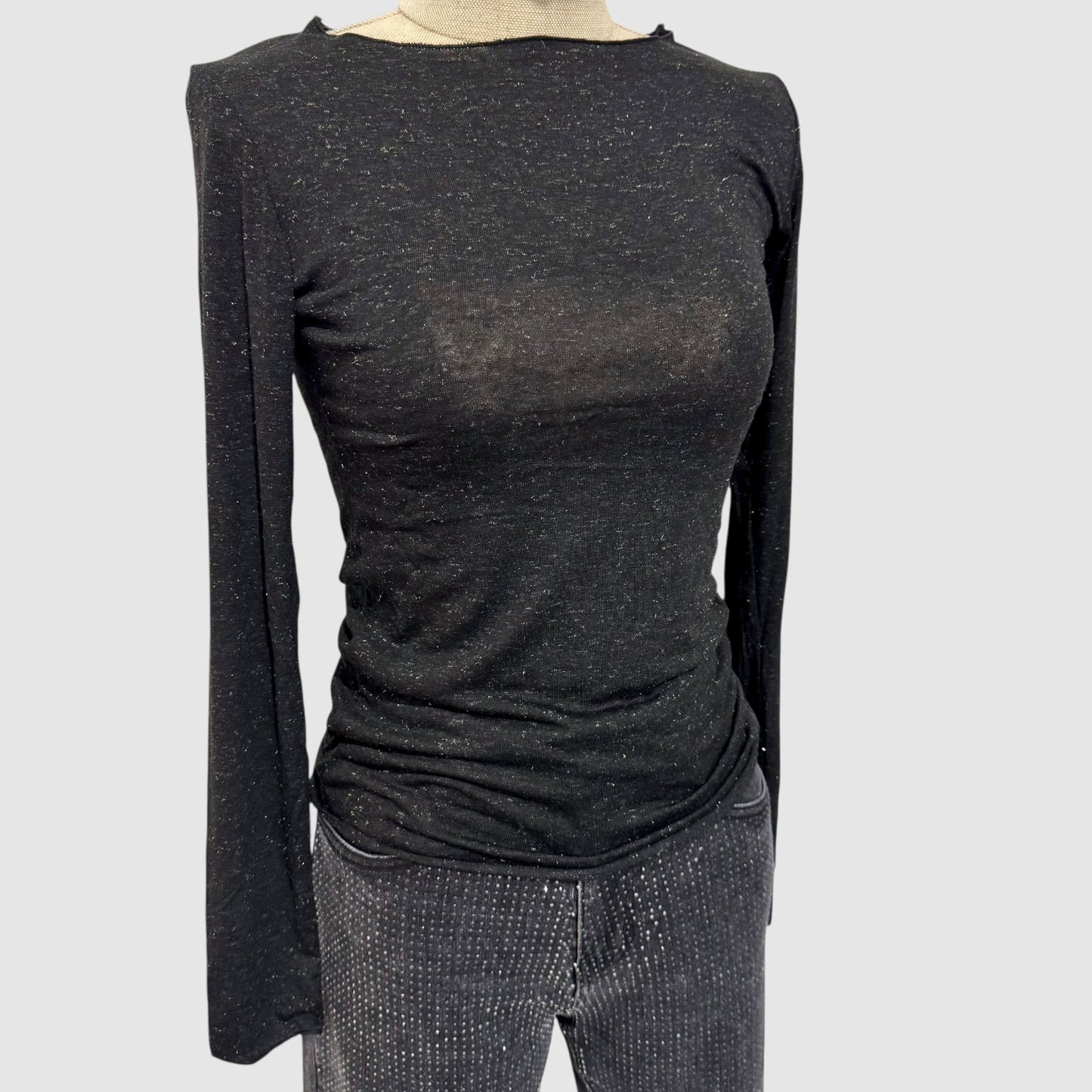 Top manches longues scintillant