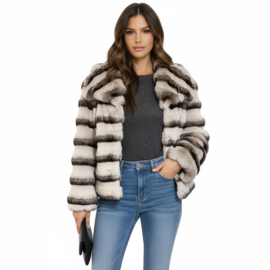 Manteau fausse fourrure