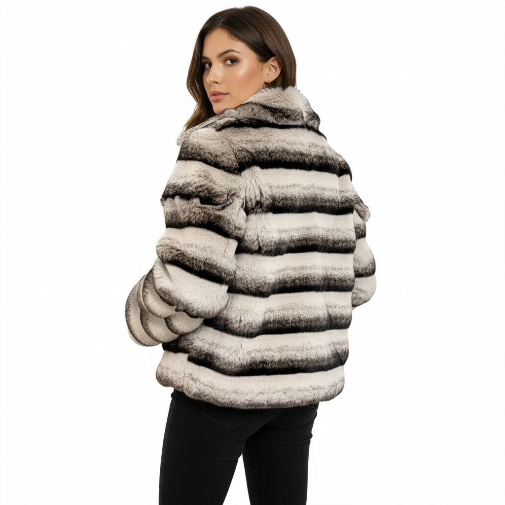 Manteau fausse fourrure