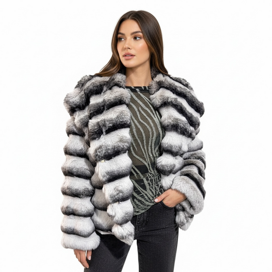 Manteau fausse fourrure