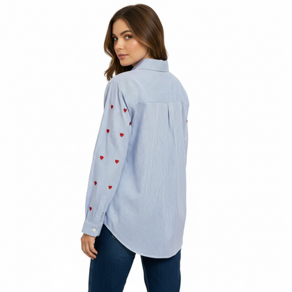 Chemise Coeur rouge