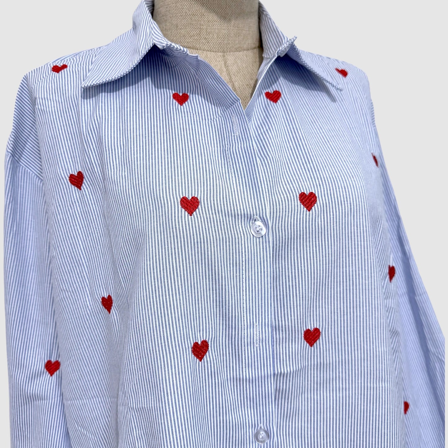 Chemise Coeur rouge