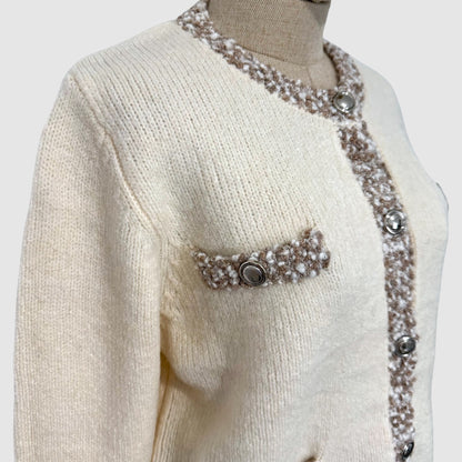 Gilet maille effet tweed