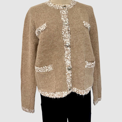 Gilet maille effet tweed