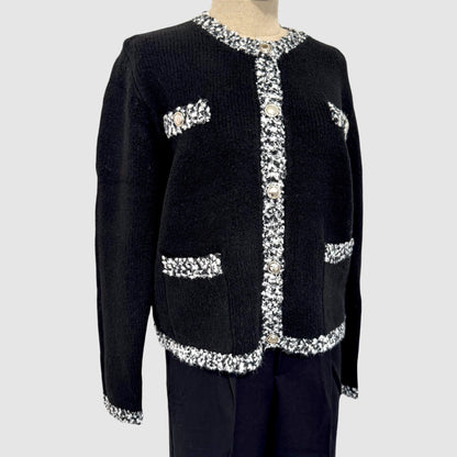 Gilet maille effet tweed