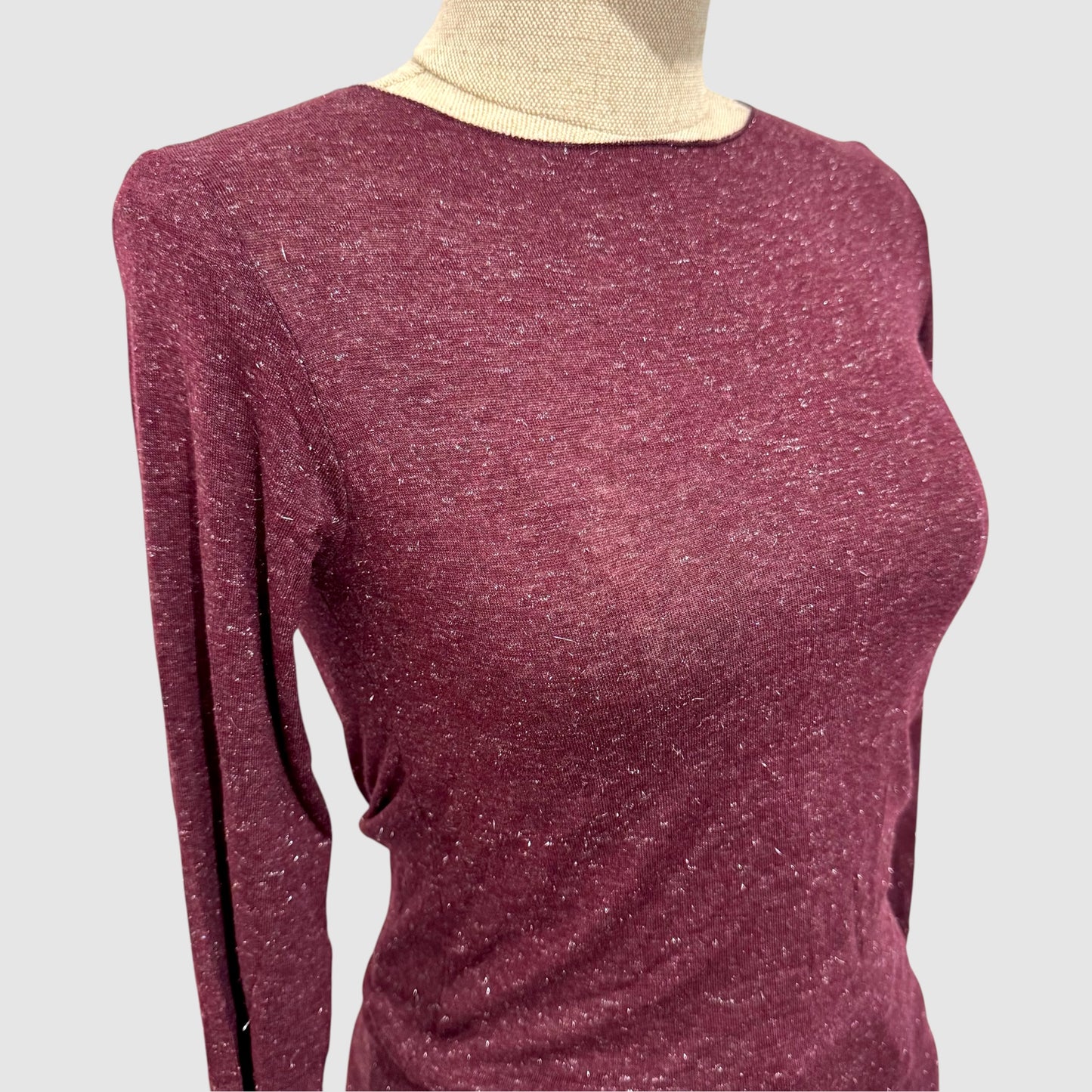 Top manches longues scintillant