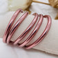Joncs bouddhistes mantra véritables Rose Gold