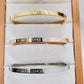 Bracelet message "♡ AMOUR CHANCE BONHEUR ♡ "