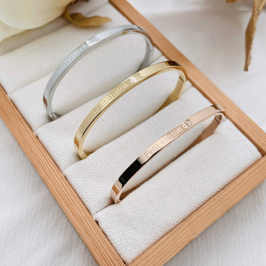 Bracelet message "PETIT CHATON D'AMOUR"