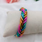 Joncs bouddhistes tressé véritable Rainbow