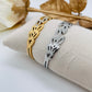 Bracelet jonc Feuille
