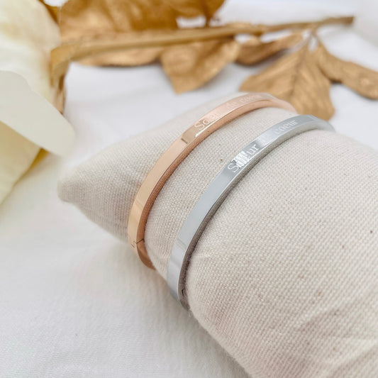 Bracelet message "SOEUR DE COEUR"
