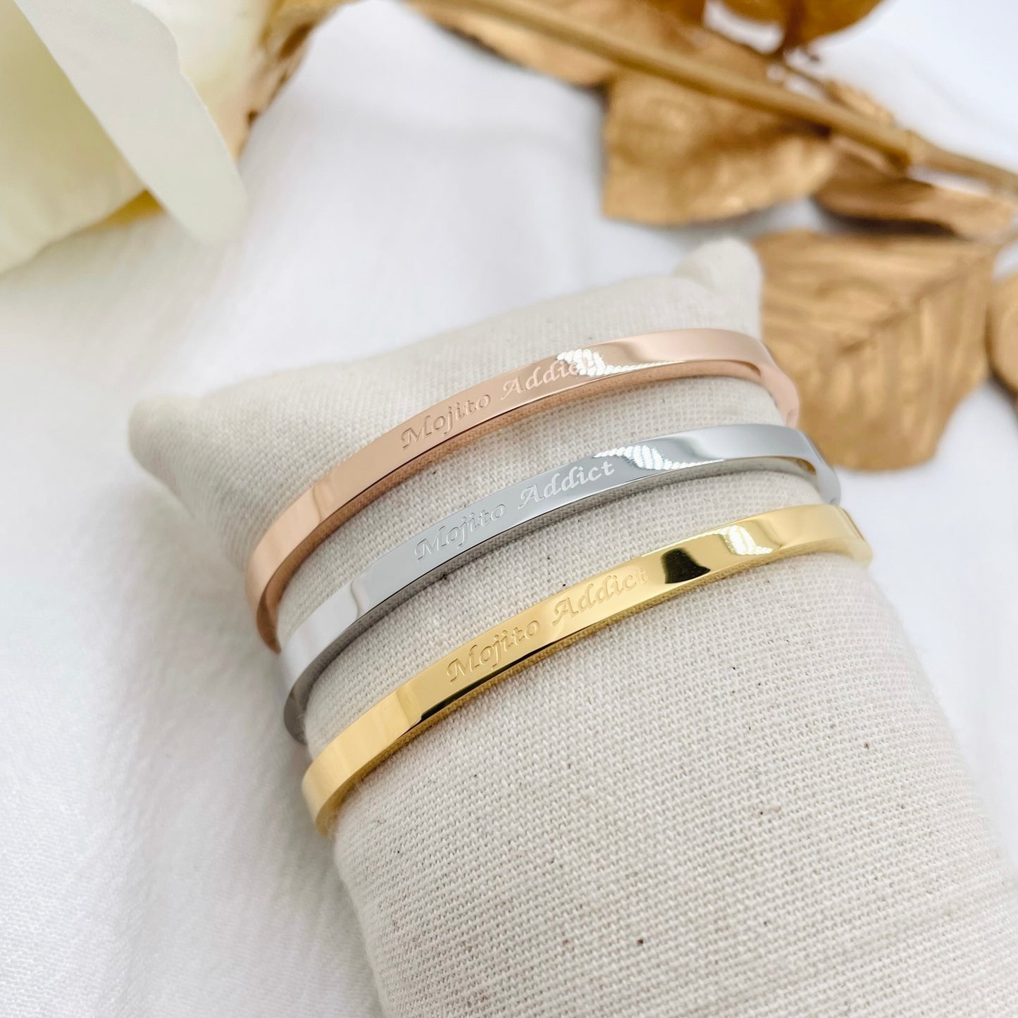 Bracelet message "MOJITO ADDICT"