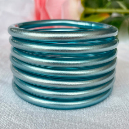 Jonc Bouddhiste maxi bleu fumé