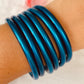 Jonc Bouddhiste maxi bleu acier