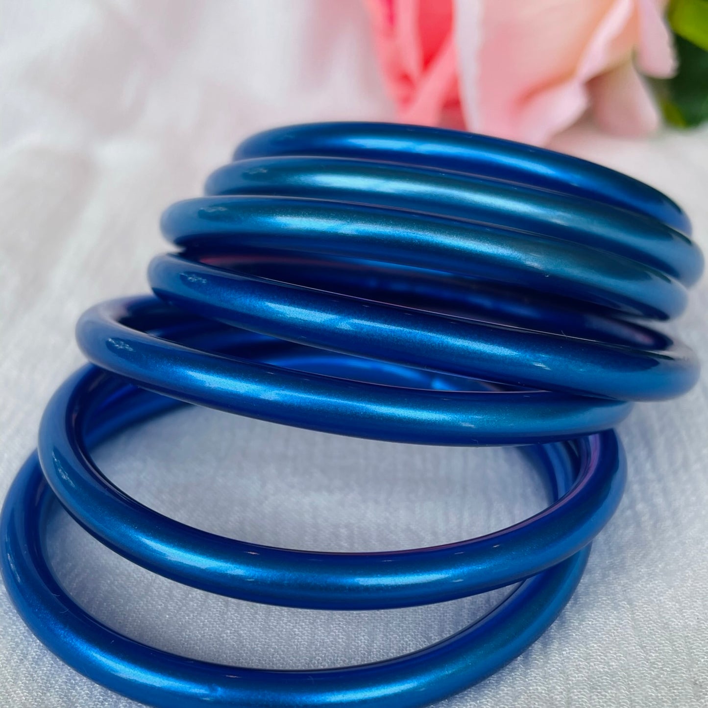 Jonc Bouddhiste maxi bleu foncé