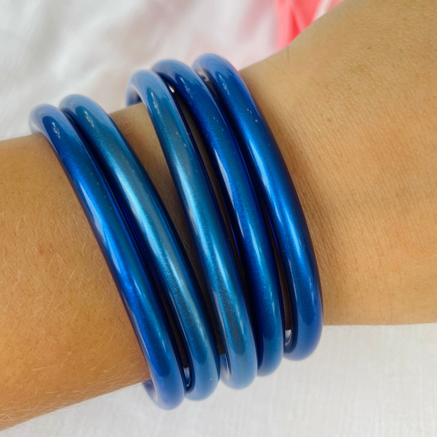 Jonc Bouddhiste maxi bleu foncé