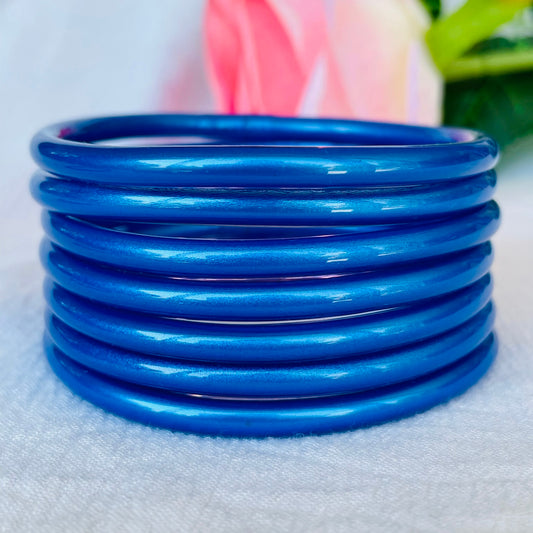 Jonc Bouddhiste bleu foncé