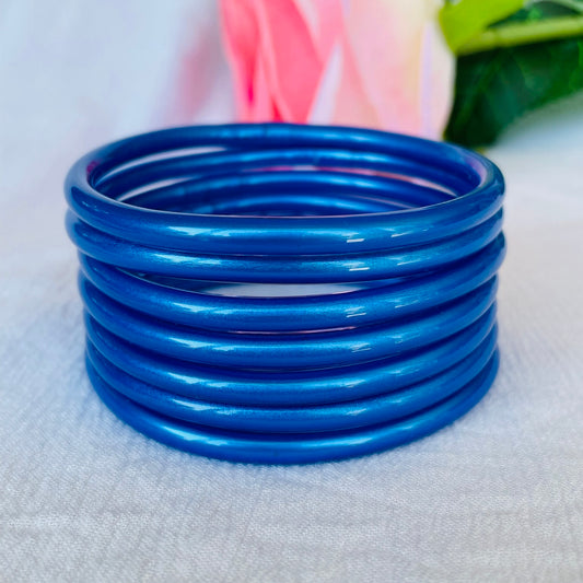 Jonc Bouddhiste bleu foncé