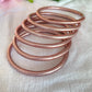 Jonc Bouddhiste rose gold pailleté
