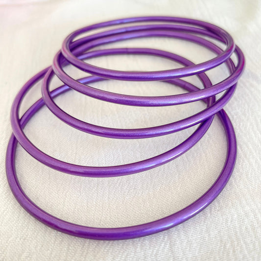 Jonc Bouddhiste fin violet