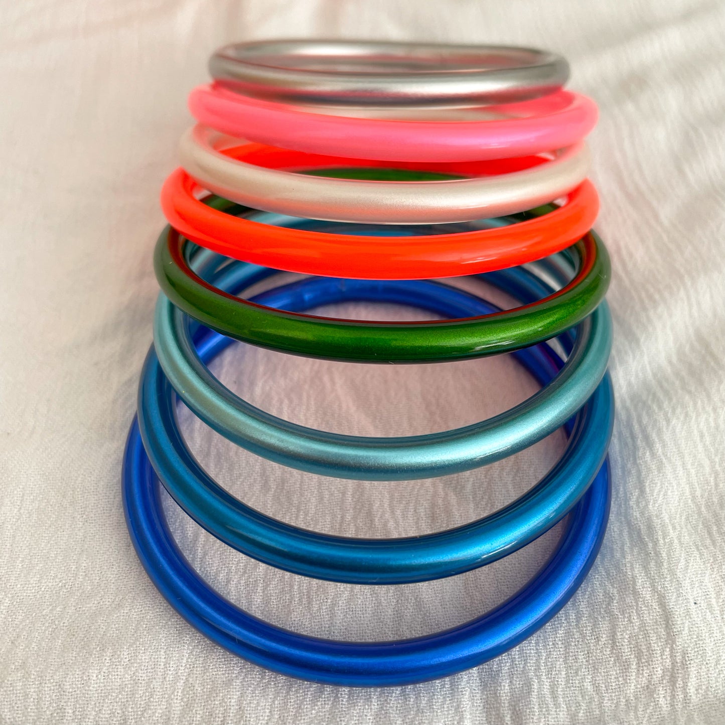 Jonc Bouddhiste maxi rose fluo